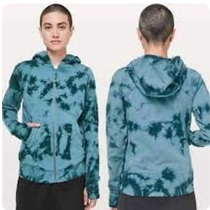 lululemon Scuba Hoodie Jacket Light Cotton Fleece Shibori